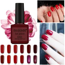 Ibcccndc женский темно-красный 10 мл Гель-лак для ногтей Дизайн ногтей Гель-лак esmalte para unhas meninas vernis голографический лак