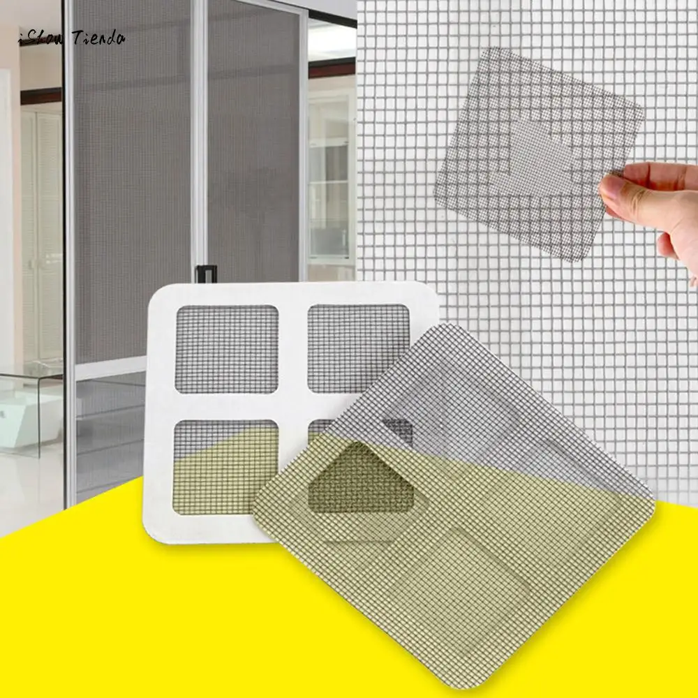 

3pcs 10cm*10cm Anti-Insect Fly Door Window Mosquito Screen Net Repair Tape Patch Adhesive