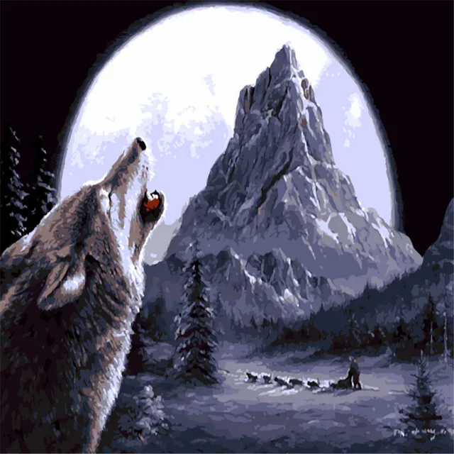 Disegni Di Lupi Che Ululano Alla Luna