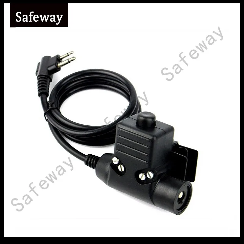 

U94 PTT Cable adaptor for Motorola two pins for Z tactical Bowman Elite II headset HD01 HD03 Radio Headset Earpiece