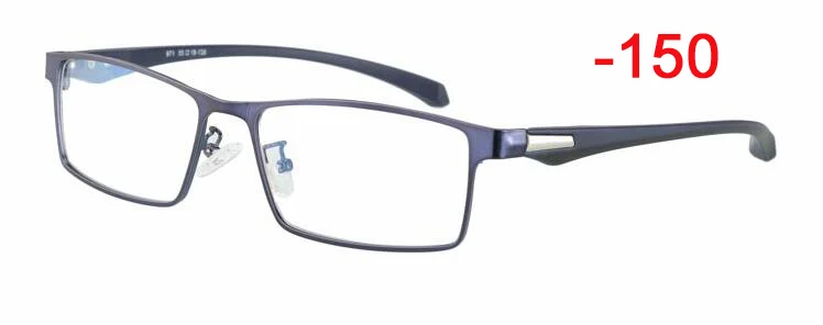 1.0 to-4.0 Retro Round Sun Photochromic Finished Myopia Eyeglasses Frame Men Women with color lens Sun glasses Myopia Eyewear - Цвет оправы: Blue-150