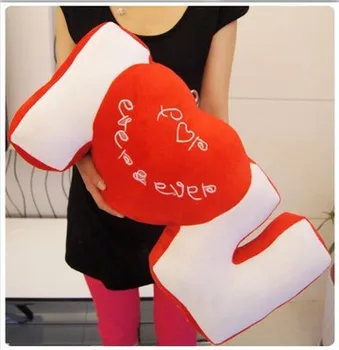 

Hot sale heart pillow cushion plush toy I love you shape romantic creative gift for Christmas pink/red
