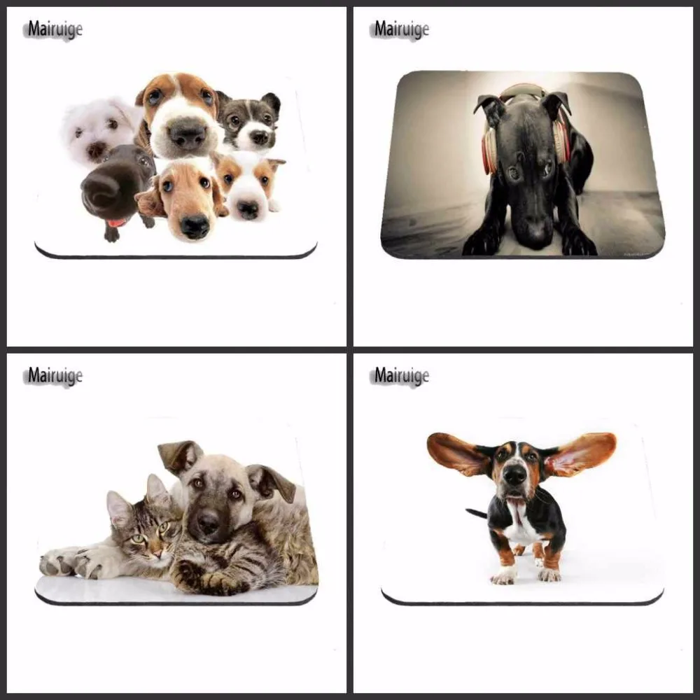 

Mairuige Beagle Puppies Pictures Cute Hot Desk Anti-Slip Fashion Dog Mouse Pad for Laptop Computer Tablet PC Decorate your desk