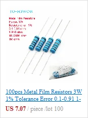 3W 1% Допуск Металлические пленочные резисторы 0,1-0,91 1-910 1 K-910 K 1M 100 200 300 1K 2K 3K Ом резистор Электронные аксессуары