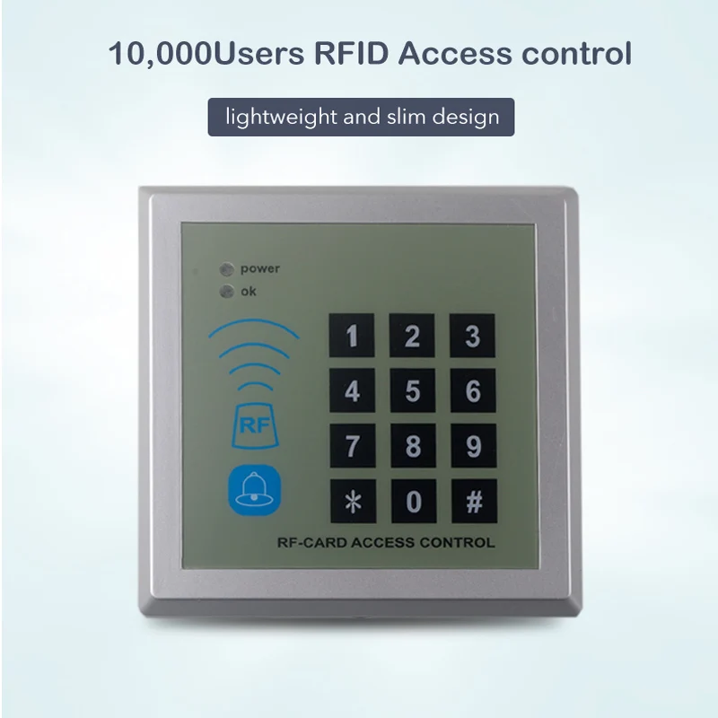 10000 пользователей емкость wiegand26 единый контроль доступа к двери клавиатуры и Близость RFID Клавиатура контроля доступа с EM кард-ридером