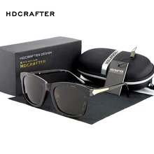 Hdcrafter; брендовые ретро поляризованных солнцезащитных очков Для женщин кошачий глаз солнцезащитные очки Роскошные Брендовая Дизайнерская обувь Винтаж Óculos женские очки