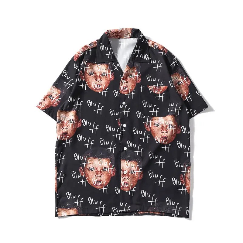 shirt 01 Летний стиль короткий рукав надпись "Алоха Гавайи" рубашка для мужчин новинка 3d блеф мальчик All over print рубашки домашние муж. унисекс уличная хип хоп Топ - Цвет: shirt 01