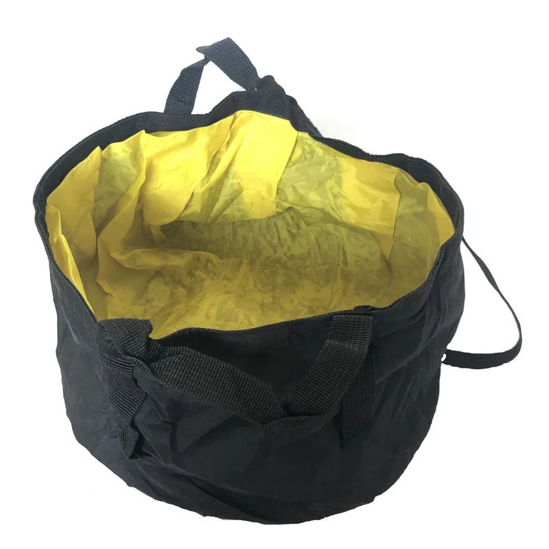 

30cm*16cm Folding fishing bucket Live Fishing Bag multi-function Yellow Outdoor Camping car Portable bucket Bag