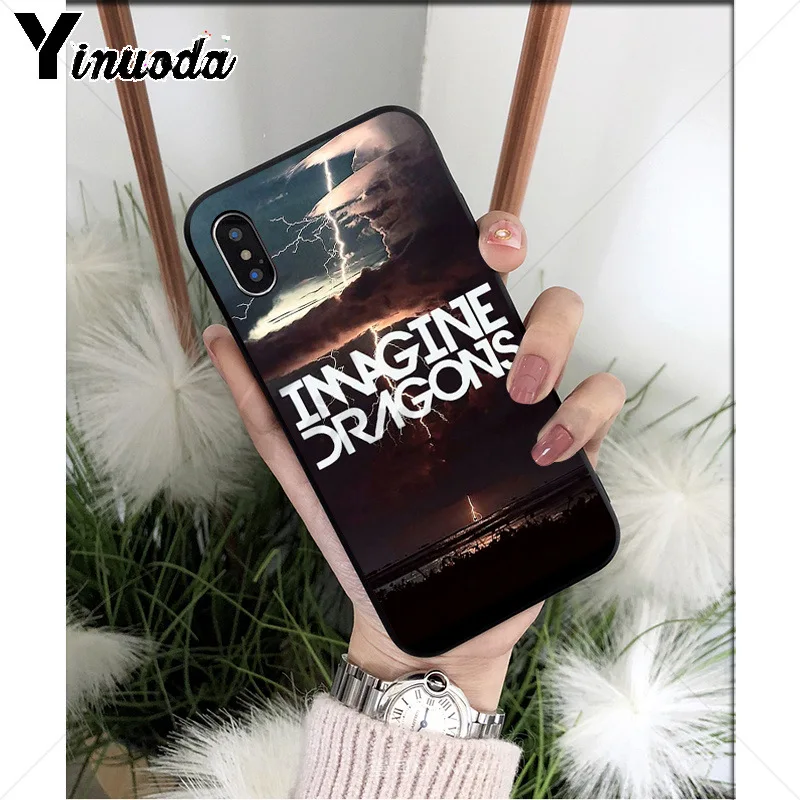 Yinuoda تخيل التنين TPU لينة سيليكون غطاء إطار هاتف محمول ل أبل فون 8 7 6 6 S زائد X XS ماكس 5 5 S SE XR الهواتف المحمولة
