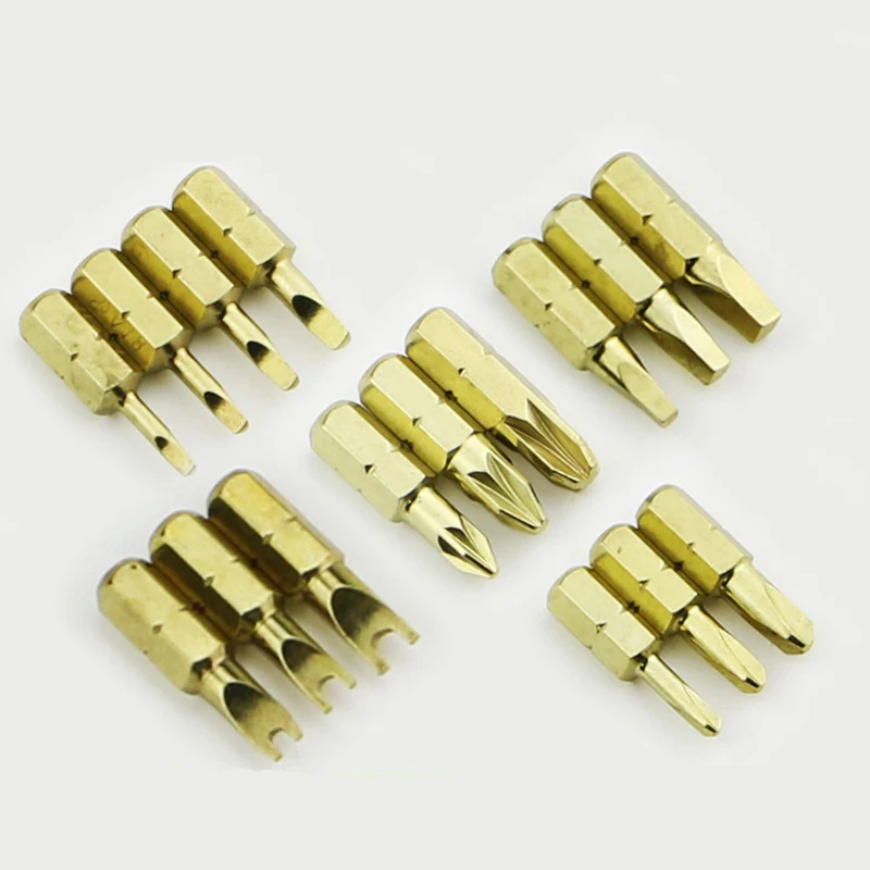 

25mm 1/4 Inch Hex Magnetic U Shaped Pozidriv Y Shape Square Head Triangle Screwdriver Bits U4 U6 U8 Y1 Y2 Y3 PZ1 PZ2 PZ3