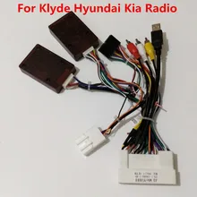 Cabo de alimentação com Canbus Decoder Box Para Minha Loja Klyde marca Hyundai KIA Rádio Do Carro Amplificador JBL Suporte Volante controles