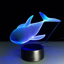 Новая детская комната ночник мультфильм КИТ ночной спальный светильник детская кровать лампа лучший подарок GX143