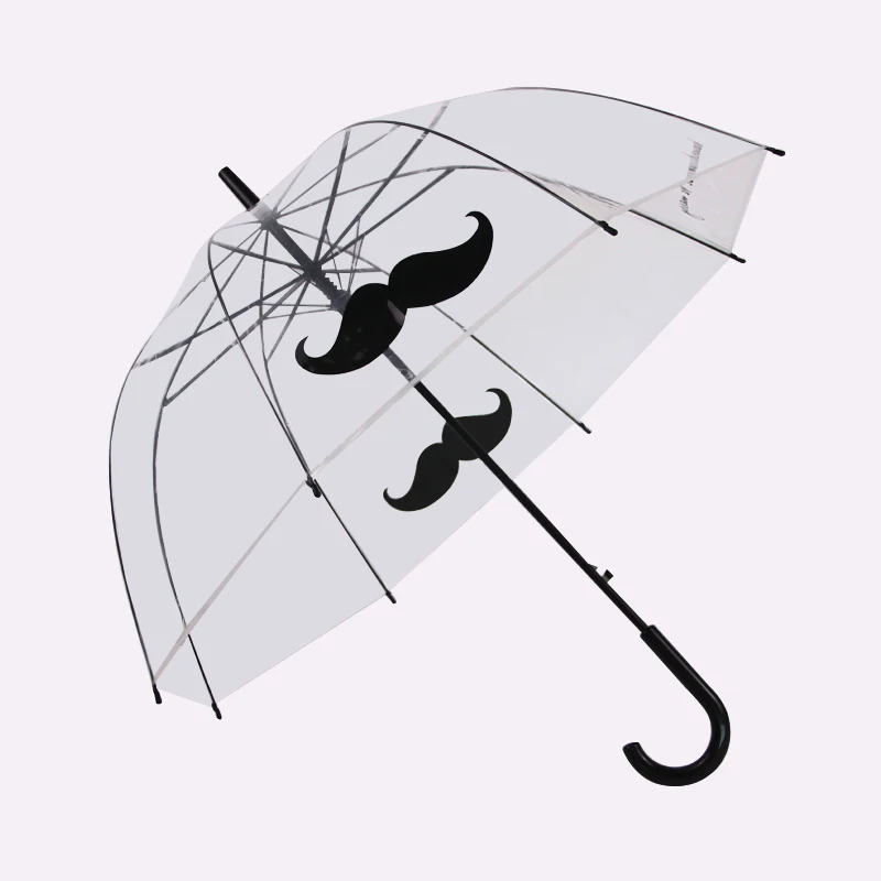 PALONY, прозрачный зонт от дождя с длинной ручкой, ультра-светильник для женщин и детей, Зонт от дождя, полуавтоматический женский зонтик