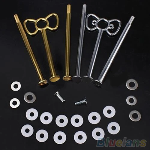 Cake Plate Stand Multi-Style 2/3 Tier Plate Handle Fitting Hardware Rod Tool Cake Stand Wedding Birthday Party No Tray