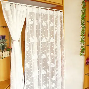 

NEW Spring Loaded Extendable Telescopic Net Voile Tension Curtain Rail Pole Multi-function Telescopic door curtain rod