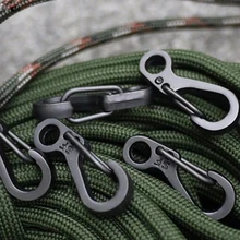 Gear-Hooks Keychain Backpack Paracord Spring Mini Carabiner EDC Survival Climbing Tactical