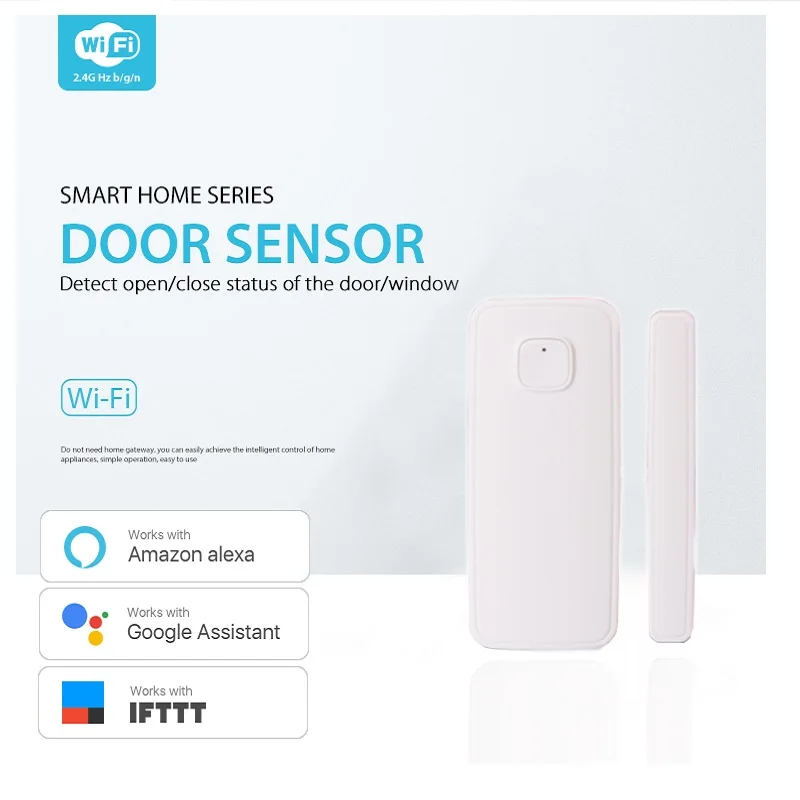 

Wifi Motion Sensor PIR Smart Remote Control Door Detector Compatible Alexa Google Home No Hub Required In Android IOS Smartphone