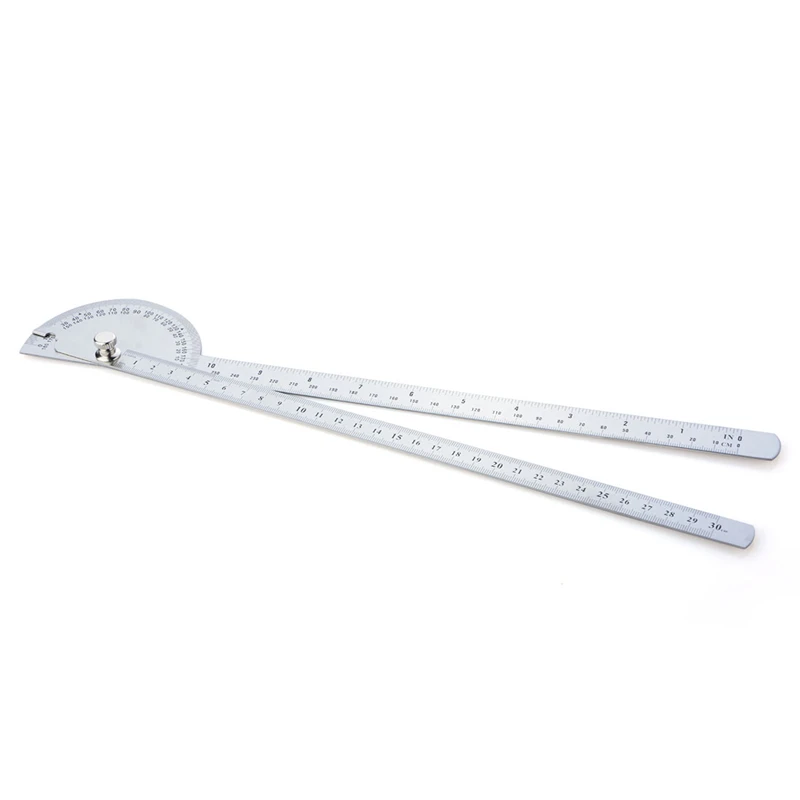 

Stainless Steel 180 degree Protractor Angle Finder Rotary Measuring Ruler For Woodworking Tools for Measuring Angles New