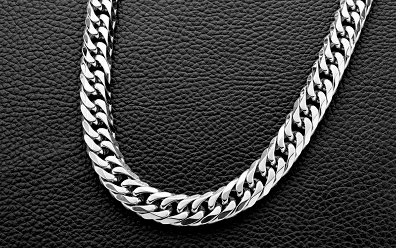 Mcllroy большой 6-13 мм ширина мужское ожерелье цепочка из нержавеющей стали ожерелье панк хип хоп чокер Ювелирные изделия Подарки никогда не выцветают