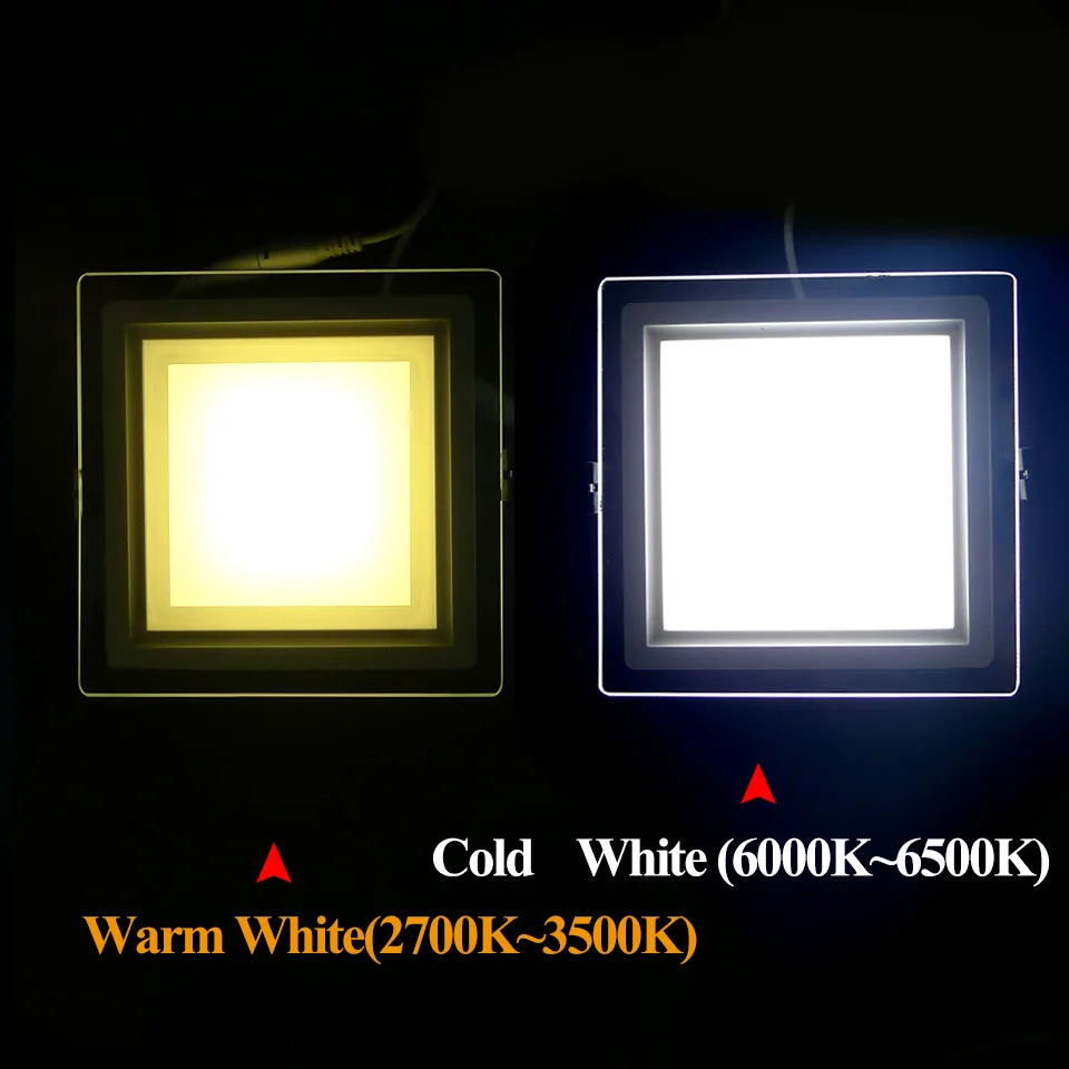 Dimmable Led Panel Downlight Super Bright Gl Square Ceiling Dimmable Led Panel Downlight Super Bright Gl Square Ceiling Recessed Lights Smd 5360 Spot Light Bulb Ac110v 220v In Downlights From