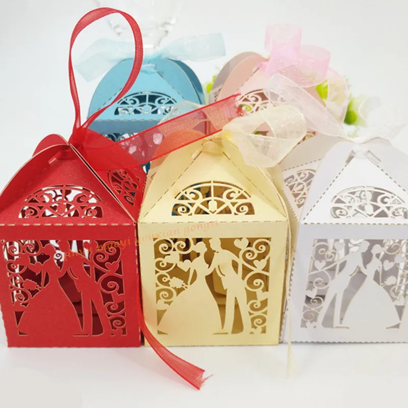 50 шт. свадебные коробочки и пакеты для конфет|box with ribbon|box paperbox paper gift |