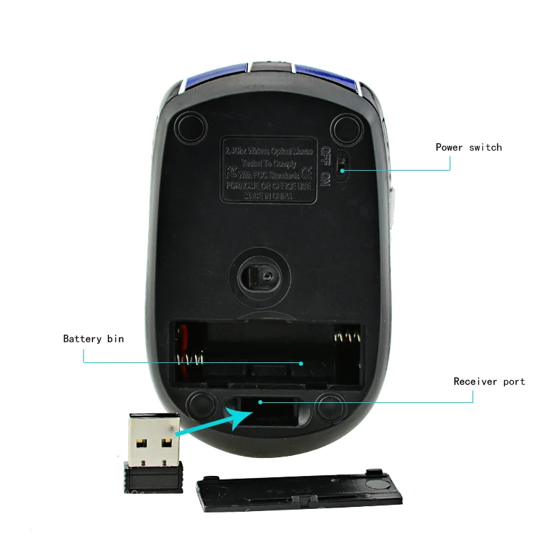 Bts Wireless  Mouse  1600DPI  10M Distance Work Applicable gamer mouse 2.4Ghz 6 buttons gaming mouse for  Win8 XP laptop desktop top wireless mouse