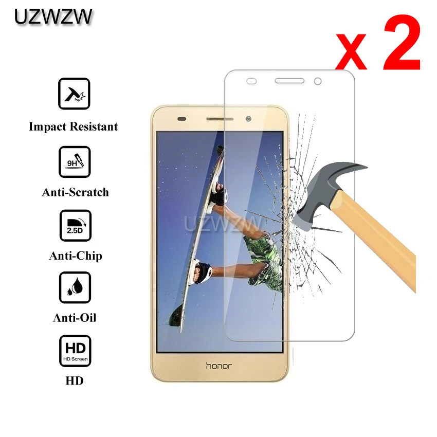 

2pcs For Honor 5A Glass Premium 2.5D Tempered Glass Screen Protector For Huawei Honor 5A Protective Glass
