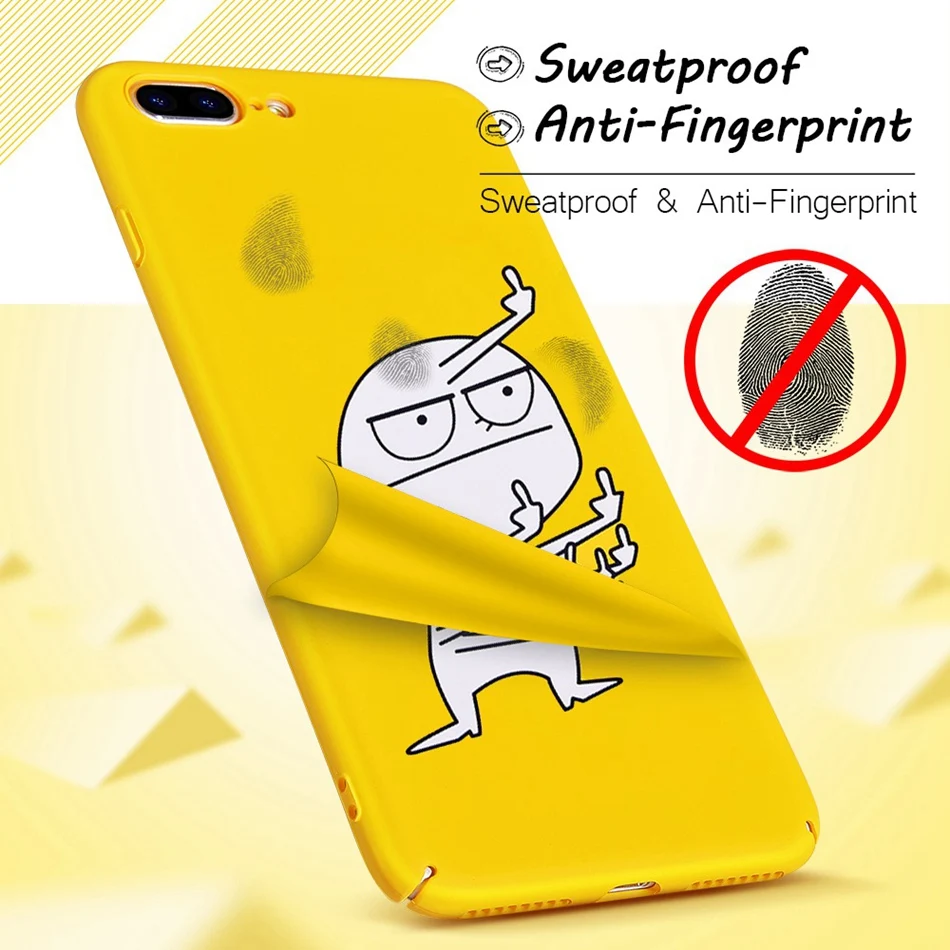 REAOOM Case for iPhone 7 Plus Luxury Cute Case Hard PC Cover Case Funny Cartoon Patterned Phone Fitted Cases For iPhone 7 Coque  (2)