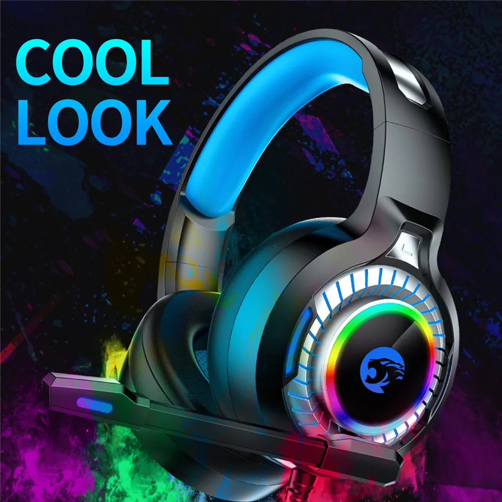 ASKMEER A60 PS4 Gaming Headset casque PC Stereo Game Earphone Headphones with Microphone RGB LED Light for Xbox One Computer Gamer (7)