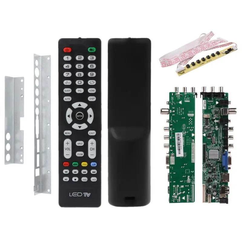 

Board Driver Digital DVB-C DVB-T/ T2 Universal LCD LED TV 7 Button Switch Bronze Baffle Stand 3663 3463A