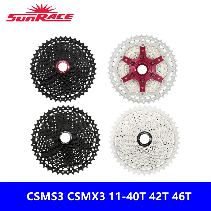 Sunracing 10 скоростей кассета CSMS3 CSMX3 11-40T 42T 46T велосипед картридж подходит Shimano SRAM маховик 11-40 11-42 11-46 картридж