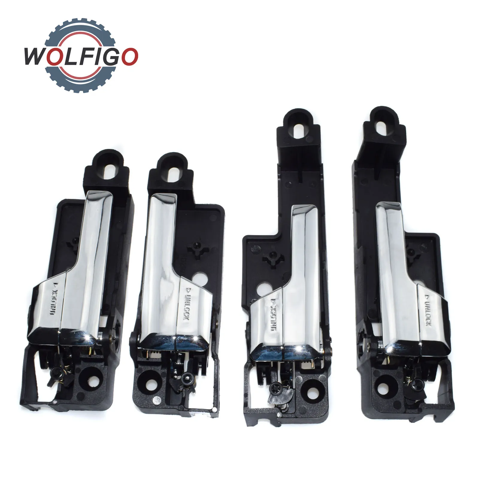 WOLFIGO 4 шт. Передняя Задняя Левая Правая Межкомнатная дверная ручка 6E5Z5422601B 6E5Z5422600A 6E5Z-5422601 для Ford Fusion ртутный Линкольн
