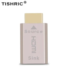 Tishric adaptador virtual hdmi 2.0, plugue fantasma sem cabeça para adaptador hdmi 3840 edid ddc 2160