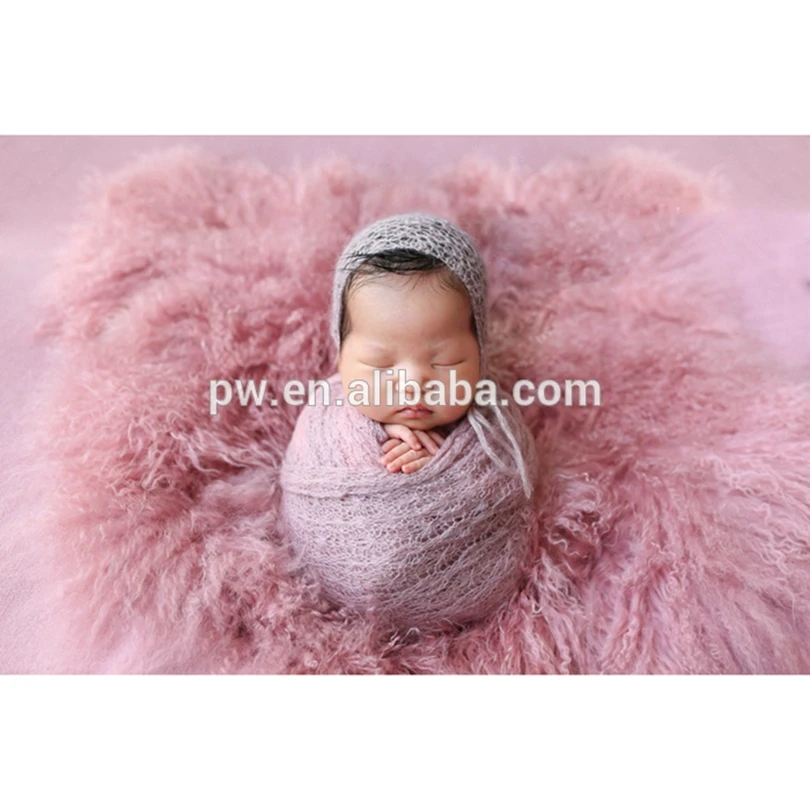 

Round Lilac Curly felted Wool Layer Fabric Posing Blanket Flokati Rug Curly wool Blanket Stuff Backdrop Photography Props