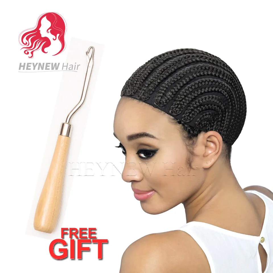 

Cornrow Wig Caps For Making Wigs With Combs Straps Braided Cap For Weave Crotchet Braiding Wig Cap Bonnet Filet Perruque Cap