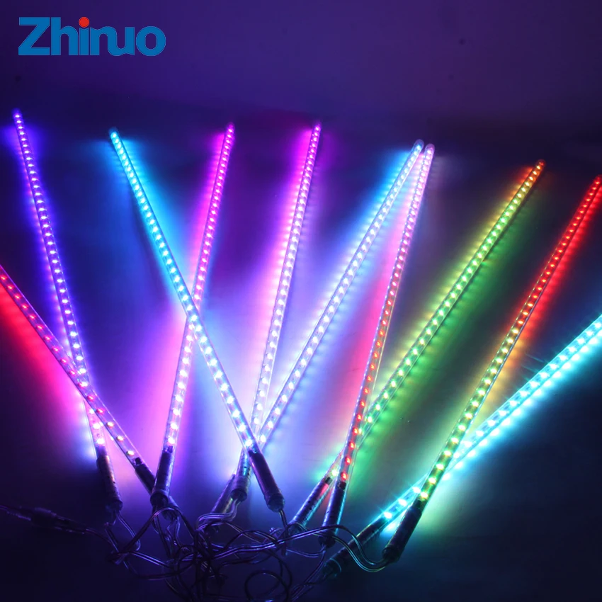 10pcs 50cm Led String Light Meteor Shower Rain Tubes RGB 72Leds Outdoor