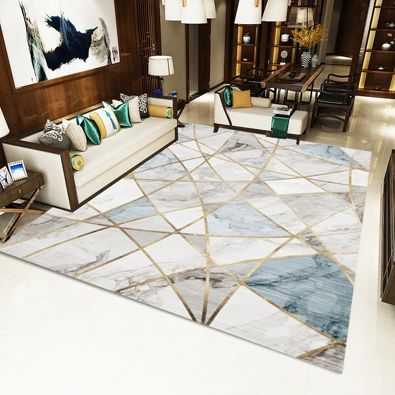 Ковер в скандинавском стиле с геометрическим рисунком для гостиной, спальни, Противоскользящий коврик для пола, модный ковер для кухни