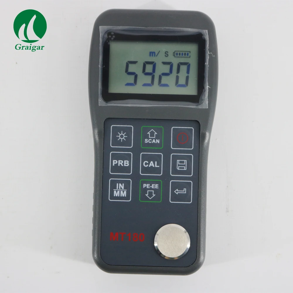 

MT180 Multi-Mode Ultrasonic Thickness Gauge, Capable for Measuring the Sound Velocity of the Object with Known Thickness