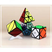 Qiyi Special Shaped Magic Cube Set Educational Toys for Brain Trainning - Black Qiyi Special Shaped Magic Cube Set Educational Toys for Brain Trainning - Black
