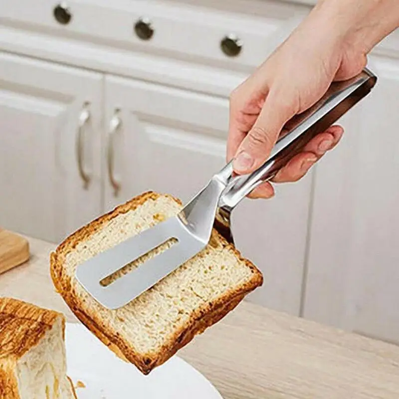 Buffet Steak Fried Shovel Food Folder BBQ Tongs Vegetable Kitchen Tools New