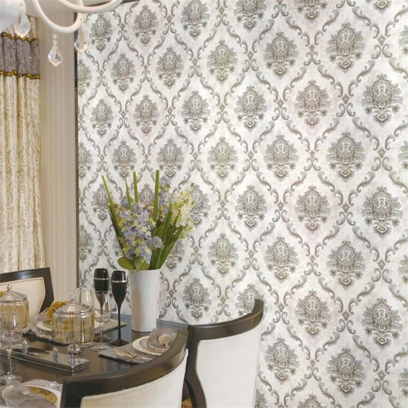 

Jane Europe Damascus waterproof wallpaper red bedroom living room restaurant wedding marriage room bed sofa background wallpaper