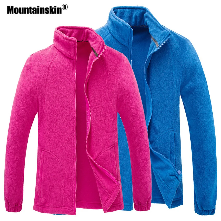Mountainskin الرجال النساء الشتاء سترات صوفية الرياضة في الهواء الطلق الحرارية واقية التنزه الإرتحال التزلج الصيد العلامة التجارية معطف VA348