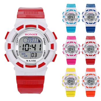 

New Children's Watches Kids Digital Sport Watch for Boys Girls Digital Display Wrist Watch Dial with PU Strap LXH