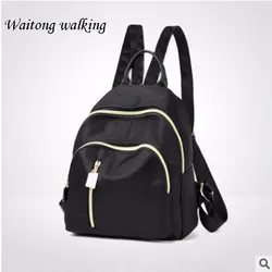 2018 женский, черный мини-рюкзаки Малый дамы школьные сумки модные нейлоновые сумки для путешествий B13 mochila feminina