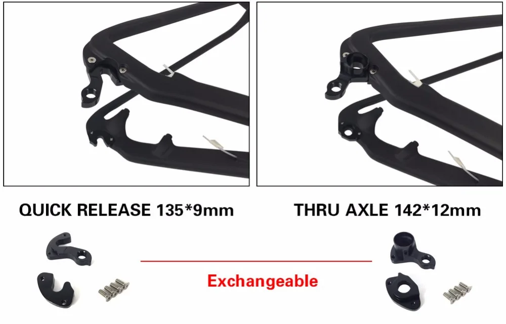 Top Spcycle 650B/27.5er/29er MTB Mountain Bicycle Carbon Fiber Frames Framesets,142mm Thru Axle MTB Bike Carbon Frames 15"/17"/19" 13