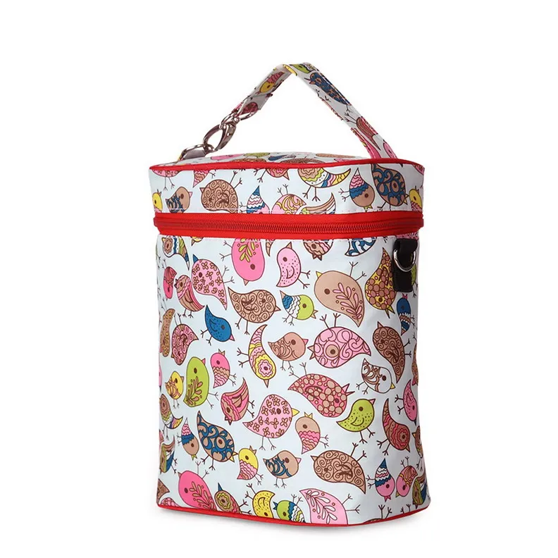 Модная детская подвесная сумка для автомобильного кресла детские бутылочки для кормления Изоляционные сумки термобутылка охлаждающая сумка органайзер сумка для кормления ребенка - Цвет: Bird