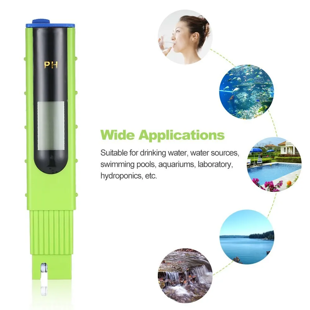 

Portable LCD PH Meter Digital Water Tester ATC PH Tester For Water Quality Analysis Device High Accuracy Pen type PH Meters