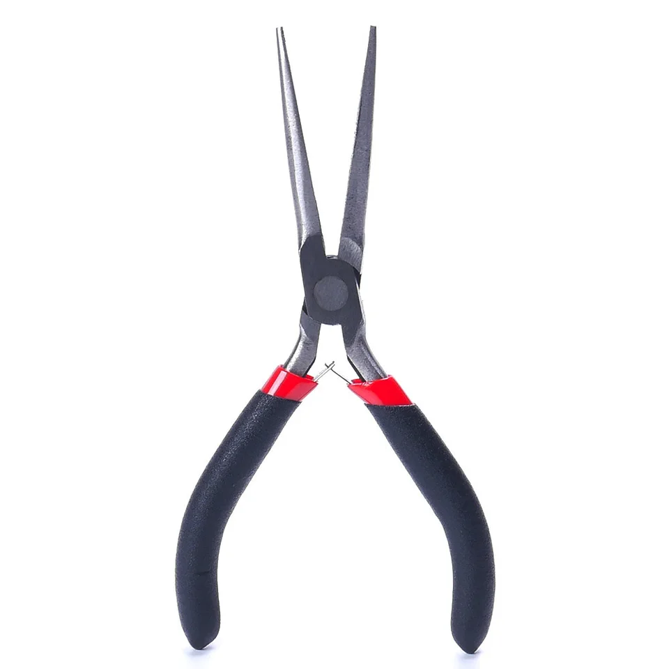 Metal Long Needle Nose Plier Side Cutter Puzzle Modeling Work Precision Tool FEU