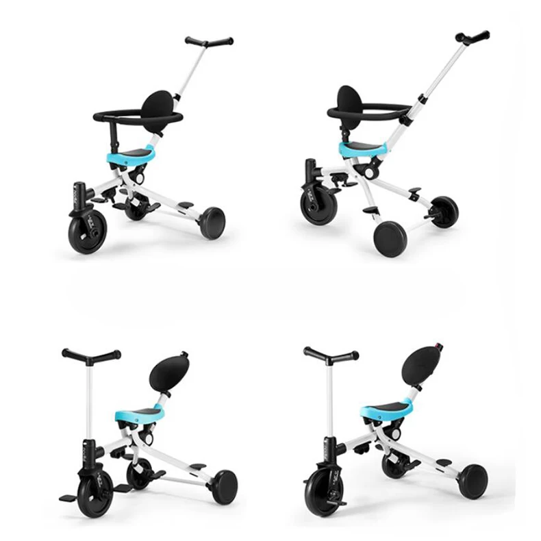  Portable Children Pushchair Baby Trolley Multifunctional Child Tricycle
