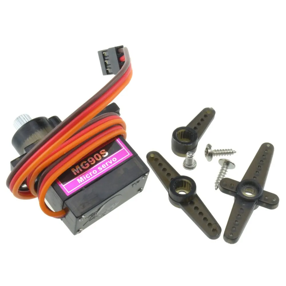 100 шт. SG90 9g Servo модернизированная металлическая Шестерня цифровой сервопривод MG90S